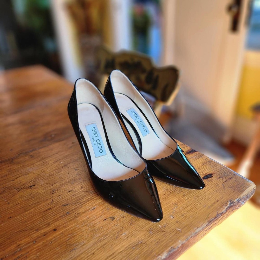 Jimmy choo patent leather heels